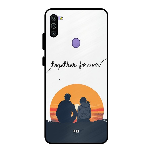 Together Forever Metal Back Case for Galaxy M11