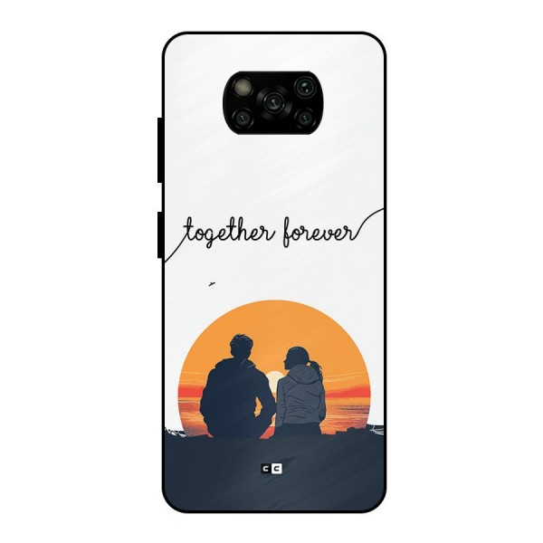 Together Forever Metal Back Case for Poco X3