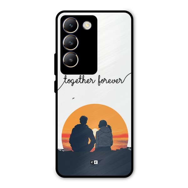 Together Forever Metal Back Case for Vivo T3 5G