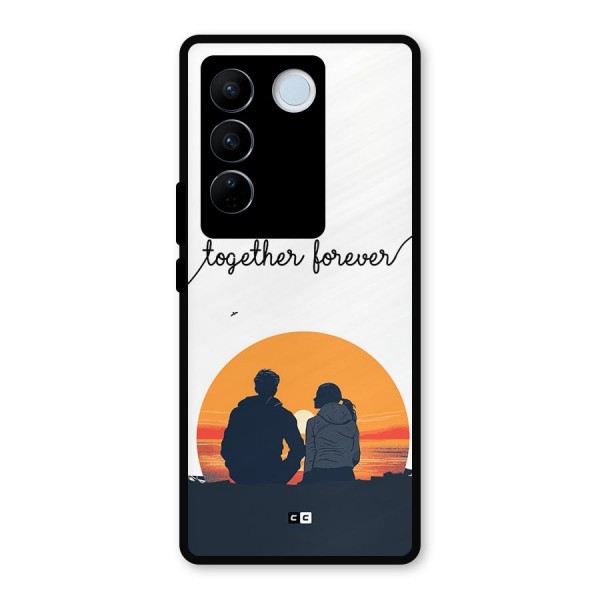 Together Forever Metal Back Case for Vivo V27 Pro