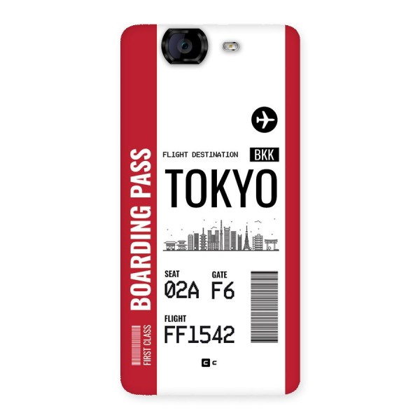 Tokyo Boarding Pass Back Case for Canvas Knight A350