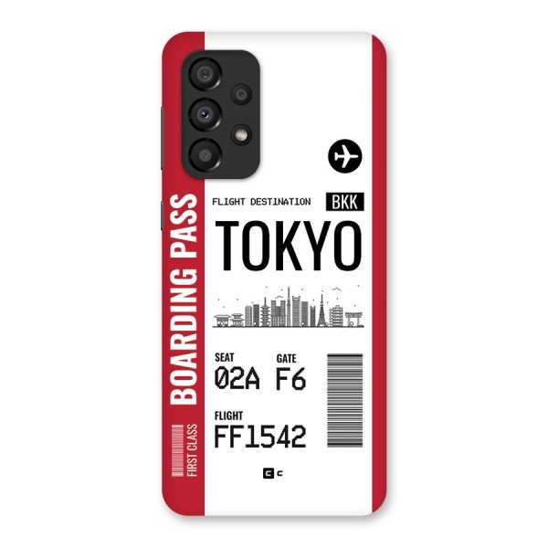 Tokyo Boarding Pass Back Case for Galaxy A33 5G