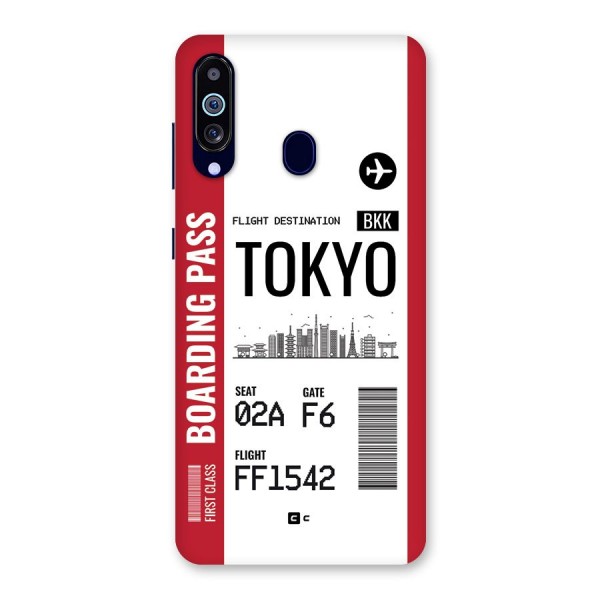 Tokyo Boarding Pass Back Case for Galaxy A60