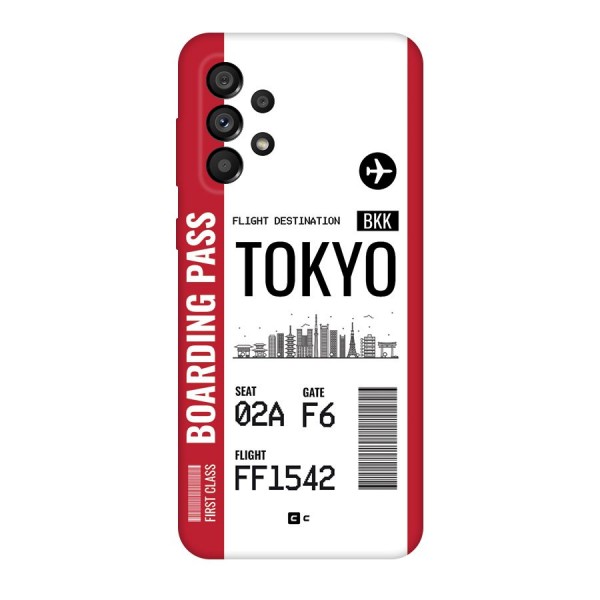 Tokyo Boarding Pass Back Case for Galaxy A73 5G