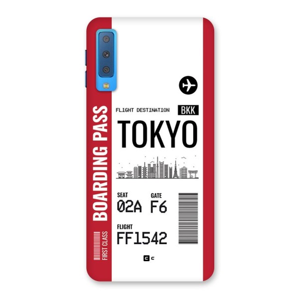 Tokyo Boarding Pass Back Case for Galaxy A7 (2018)