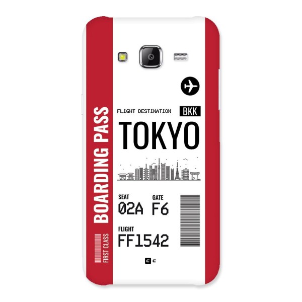 Tokyo Boarding Pass Back Case for Galaxy J5