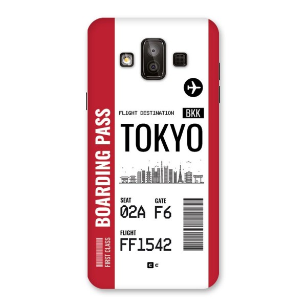 Tokyo Boarding Pass Back Case for Galaxy J7 Duo