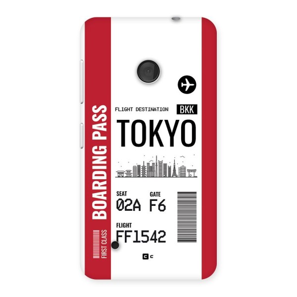 Tokyo Boarding Pass Back Case for Lumia 530