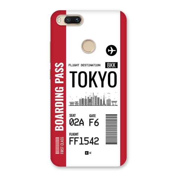 Tokyo Boarding Pass Back Case for Mi A1