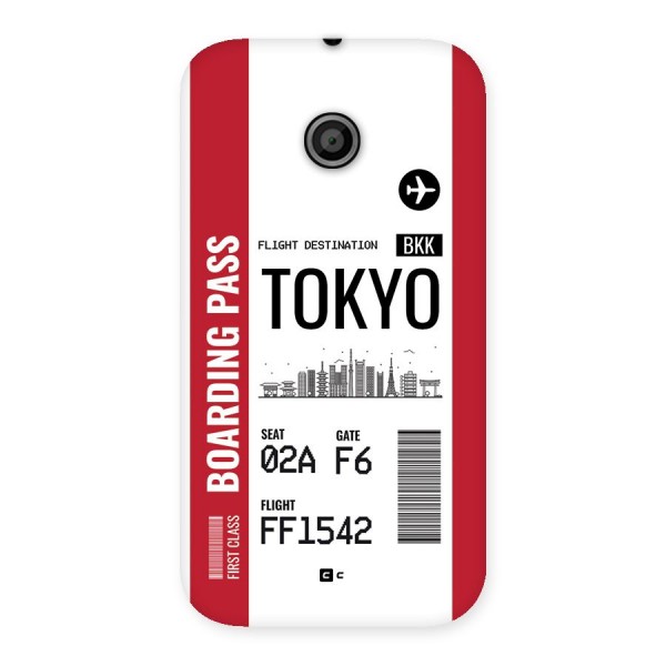 Tokyo Boarding Pass Back Case for Moto E