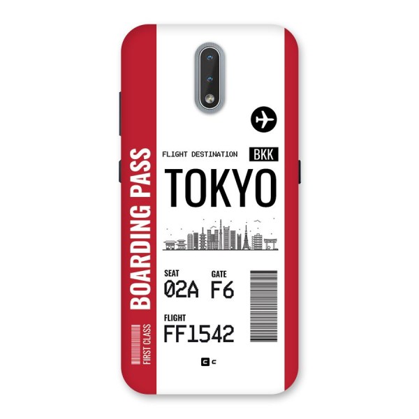 Tokyo Boarding Pass Back Case for Nokia 2.3