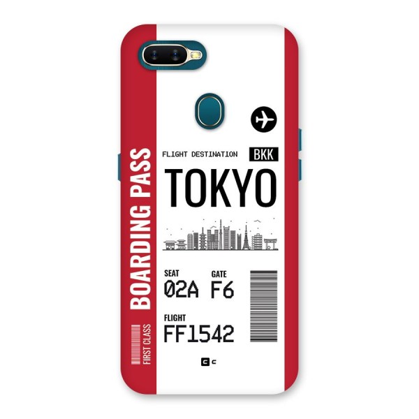 Tokyo Boarding Pass Back Case for Oppo A11k