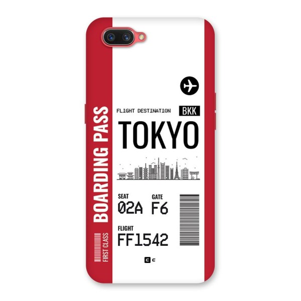 Tokyo Boarding Pass Back Case for Oppo A3s