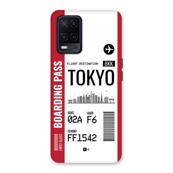 Tokyo Boarding Pass Back Case for Oppo A54