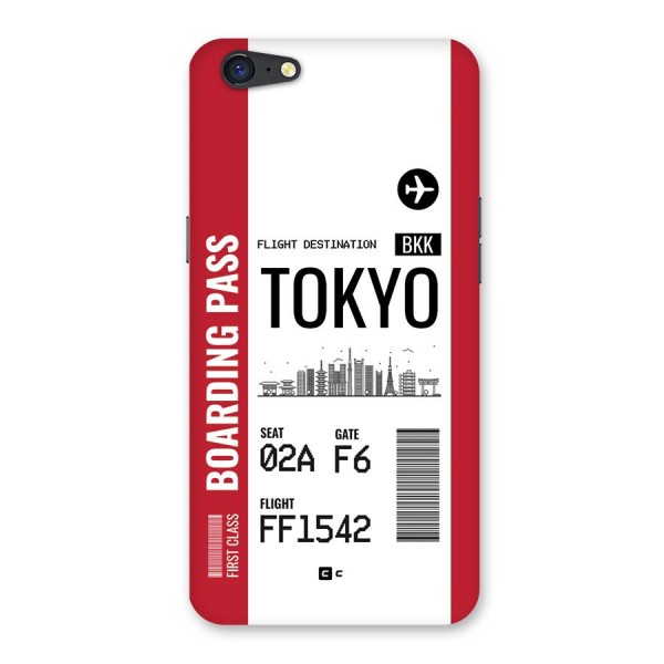 Tokyo Boarding Pass Back Case for Oppo A71