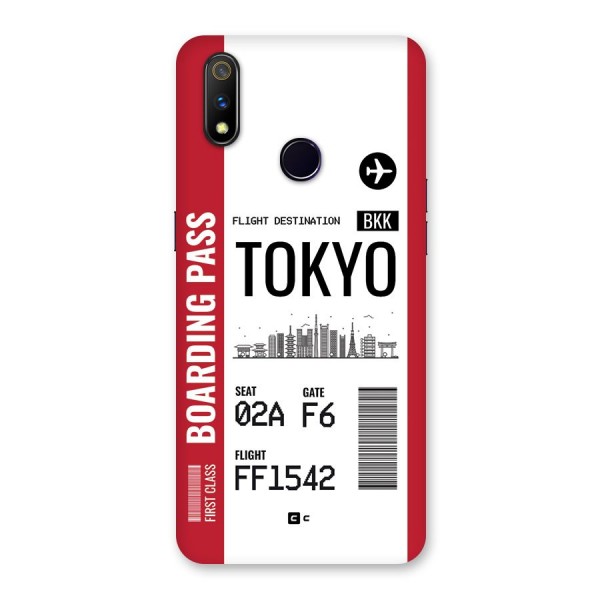 Tokyo Boarding Pass Back Case for Realme 3 Pro