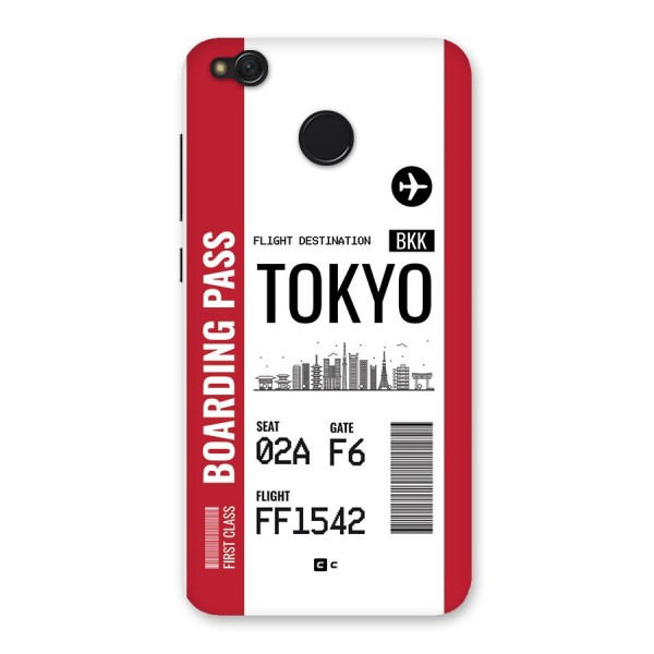 Tokyo Boarding Pass Back Case for Redmi 4