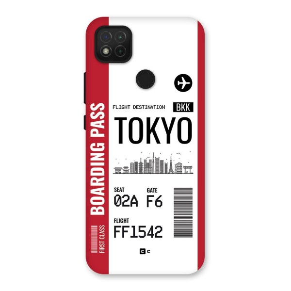 Tokyo Boarding Pass Back Case for Redmi 9C