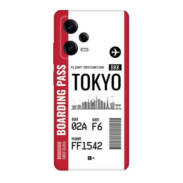 Tokyo Boarding Pass Back Case for Redmi Note 12 Pro