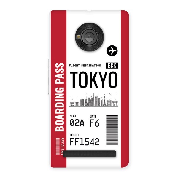 Tokyo Boarding Pass Back Case for Yuphoria