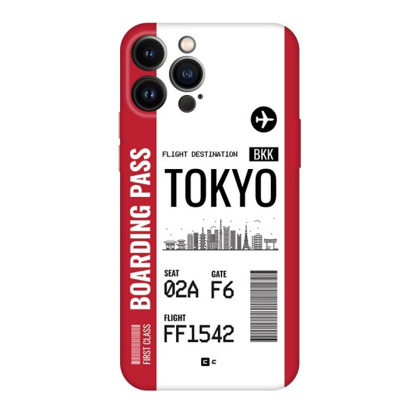 Tokyo Boarding Pass Back Case for iPhone 13 Pro Max