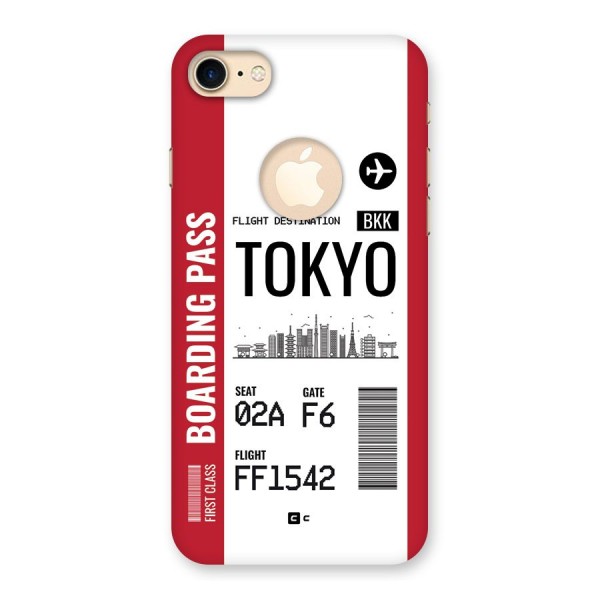 Tokyo Boarding Pass Back Case for iPhone 8 Logo Cut