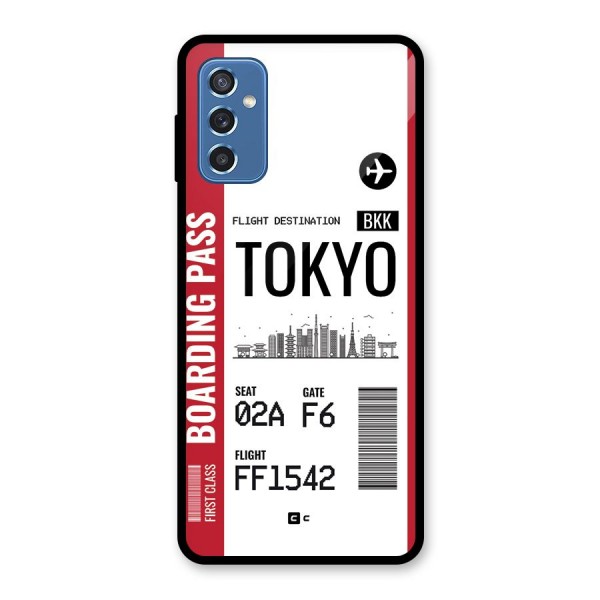 Tokyo Boarding Pass Glass Back Case for Galaxy M52 5G