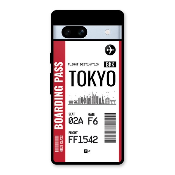 Tokyo Boarding Pass Glass Back Case for Google Pixel 7a