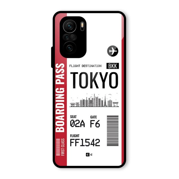 Tokyo Boarding Pass Glass Back Case for Mi 11x