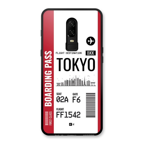 Tokyo Boarding Pass Glass Back Case for OnePlus 6