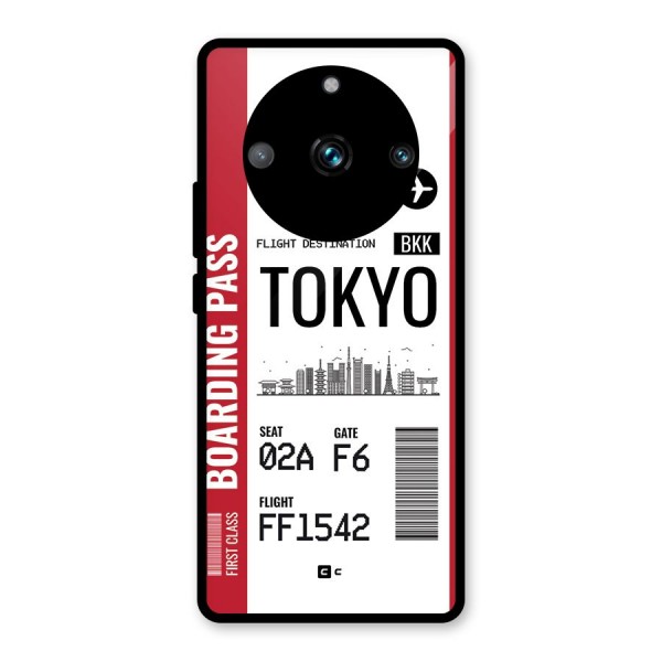 Tokyo Boarding Pass Glass Back Case for Realme 11 Pro