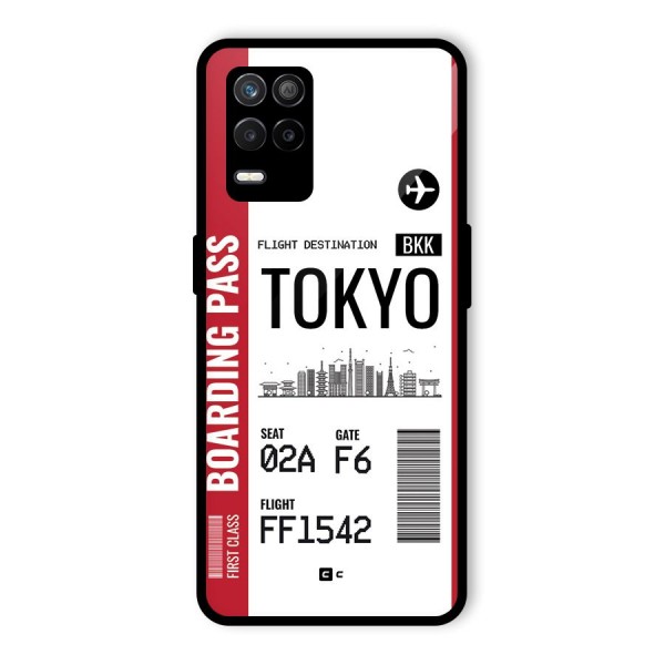 Tokyo Boarding Pass Glass Back Case for Realme 8s 5G