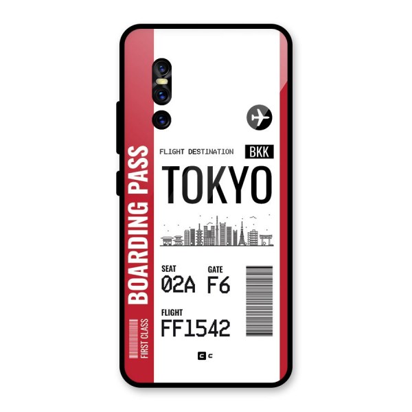 Tokyo Boarding Pass Glass Back Case for Vivo V15 Pro