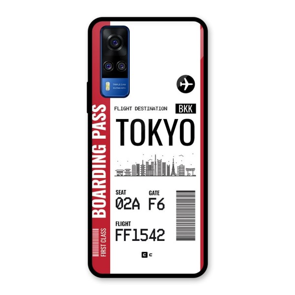 Tokyo Boarding Pass Glass Back Case for Vivo Y51