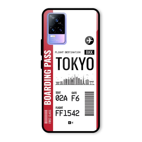 Tokyo Boarding Pass Glass Back Case for Vivo Y73