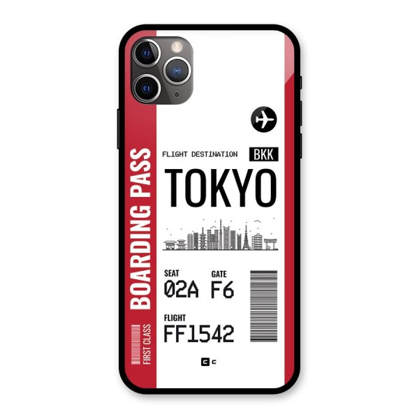 Tokyo Boarding Pass Glass Back Case for iPhone 11 Pro Max