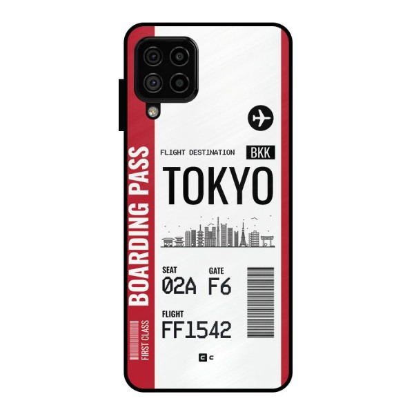 Tokyo Boarding Pass Metal Back Case for Galaxy A22 4G