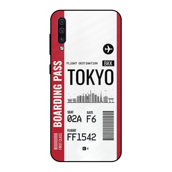 Tokyo Boarding Pass Metal Back Case for Galaxy A50