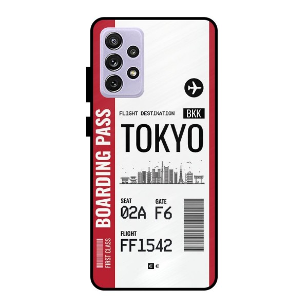 Tokyo Boarding Pass Metal Back Case for Galaxy A72