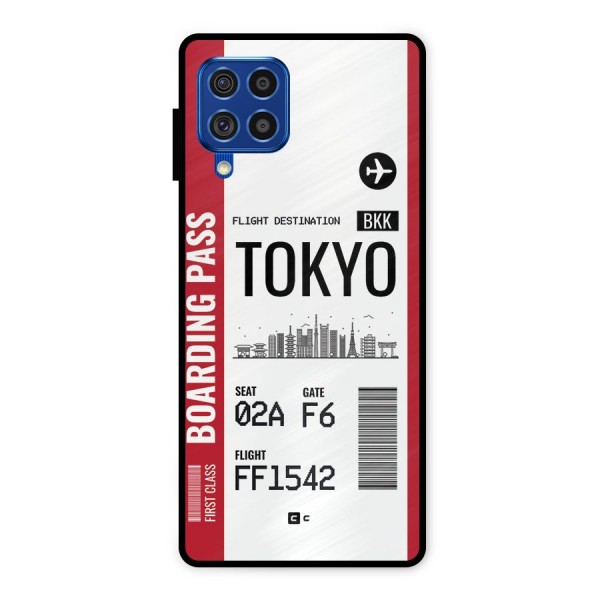 Tokyo Boarding Pass Metal Back Case for Galaxy F62