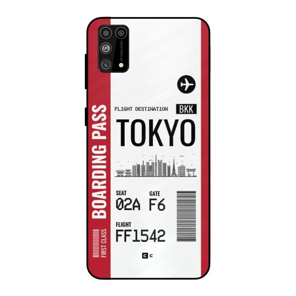 Tokyo Boarding Pass Metal Back Case for Galaxy M31