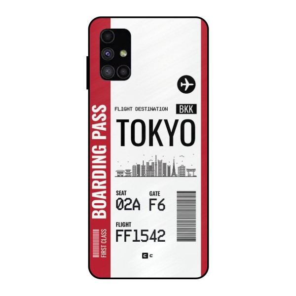 Tokyo Boarding Pass Metal Back Case for Galaxy M51