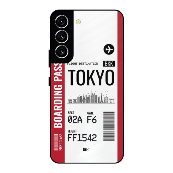 Tokyo Boarding Pass Metal Back Case for Galaxy S22 5G