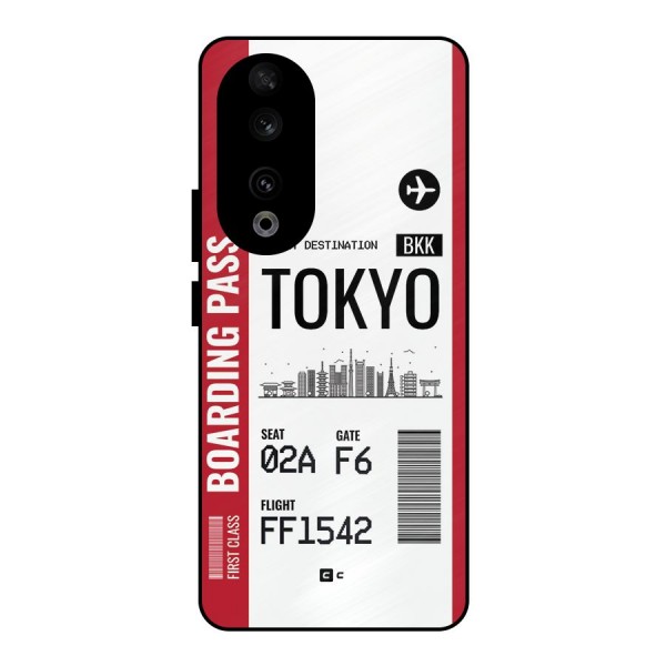 Tokyo Boarding Pass Metal Back Case for Honor 90