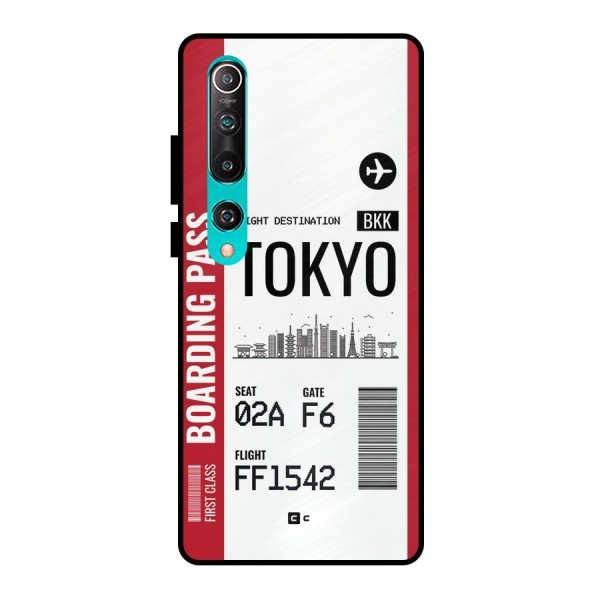 Tokyo Boarding Pass Metal Back Case for Mi 10