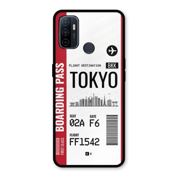 Tokyo Boarding Pass Metal Back Case for Oppo A53