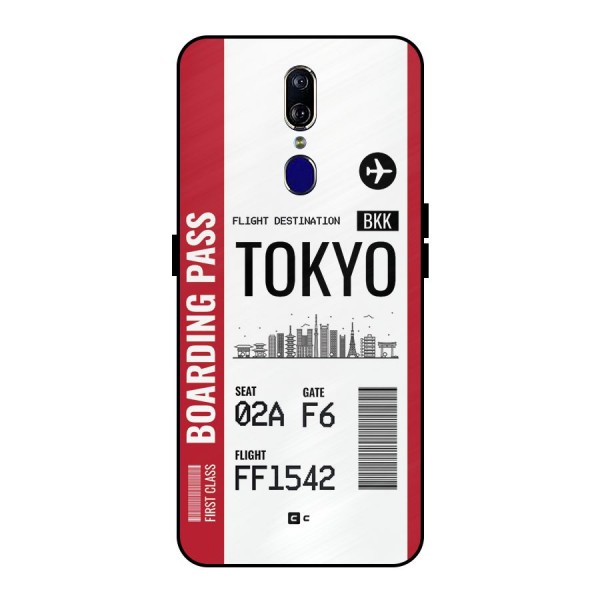 Tokyo Boarding Pass Metal Back Case for Oppo F11