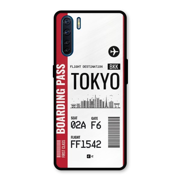 Tokyo Boarding Pass Metal Back Case for Oppo F15