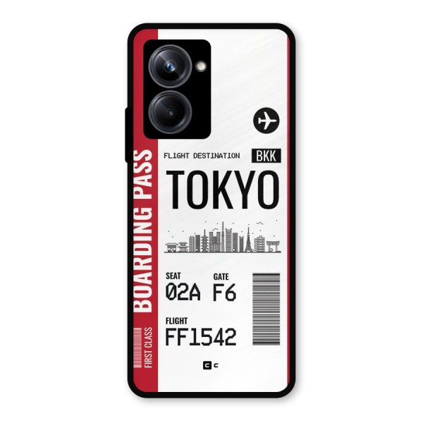 Tokyo Boarding Pass Metal Back Case for Realme 10 Pro