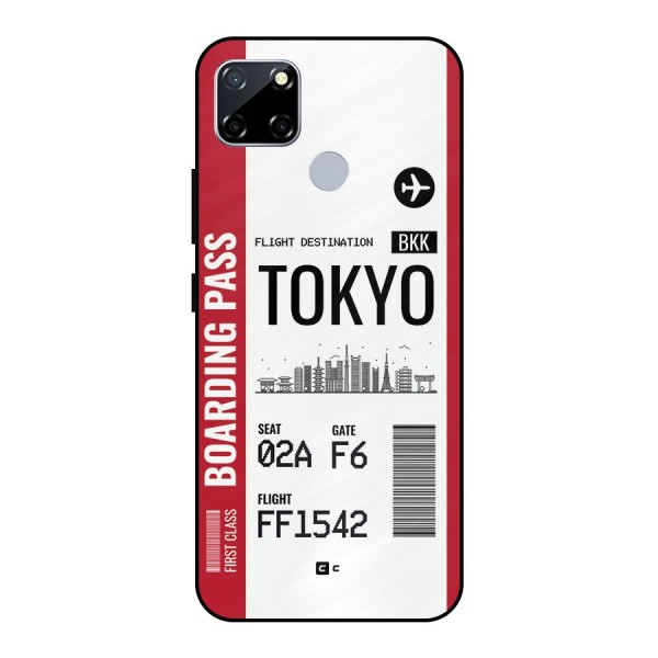 Tokyo Boarding Pass Metal Back Case for Realme Narzo 20